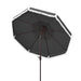 SAFAVIEH Outdoor Presley Fringe 9Ft Double Top Crank Umbrella