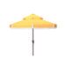 SAFAVIEH Outdoor Presley Fringe 9Ft Double Top Crank Umbrella