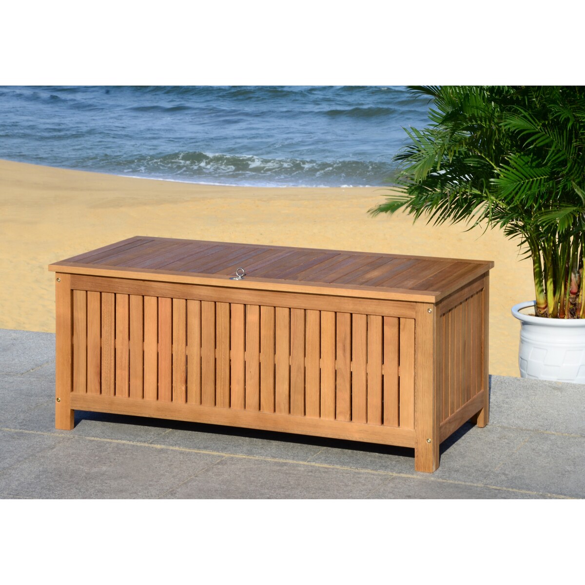 SAFAVIEH Outdoor Priscila Cushion Storage Box