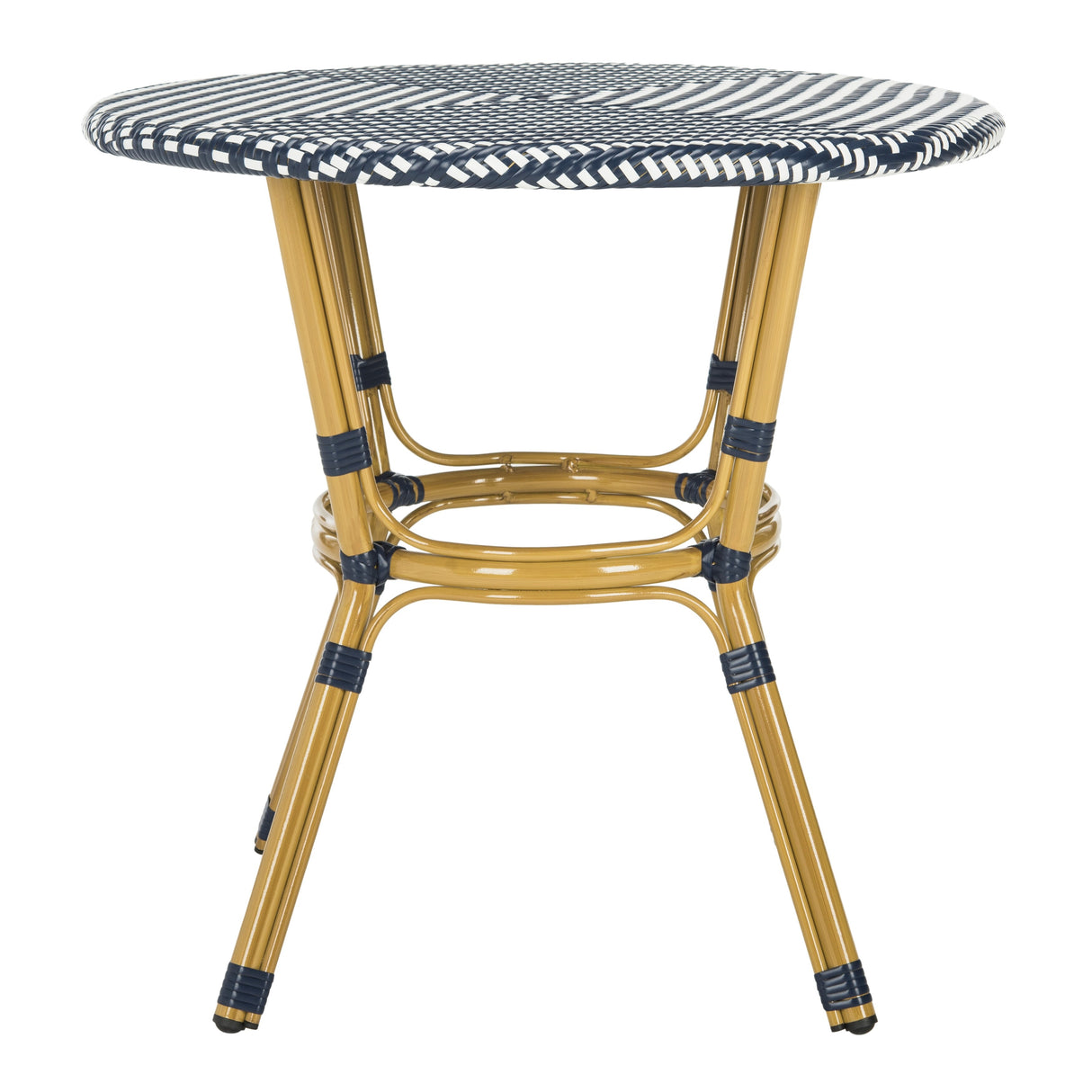 SAFAVIEH Outdoor Reanna Rattan Bistro Table (Fully Assembled) - 32Wx32Dx30H