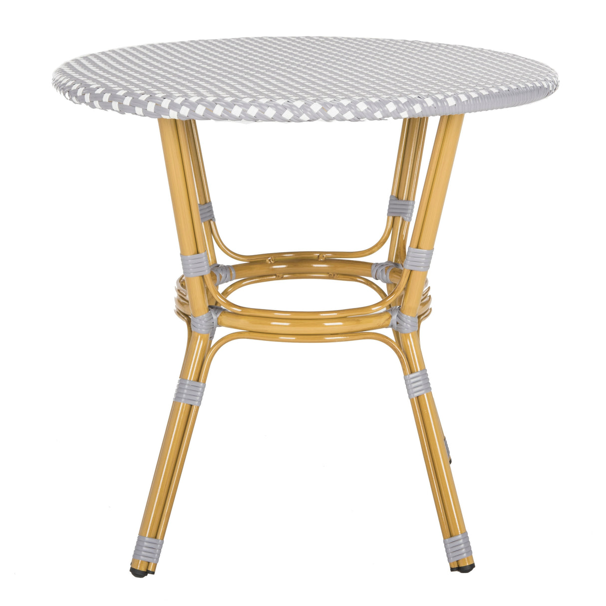 SAFAVIEH Outdoor Reanna Rattan Bistro Table (Fully Assembled) - 32Wx32Dx30H