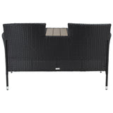 SAFAVIEH Outdoor Rielle Wicker Loveseat - 52W x 33D x 25H