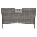 SAFAVIEH Outdoor Rielle Wicker Loveseat - 52W x 33D x 25H