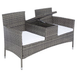 SAFAVIEH Outdoor Rielle Wicker Loveseat - 52W x 33D x 25H