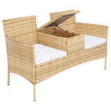 SAFAVIEH Outdoor Rielle Wicker Loveseat - 52W x 33D x 25H