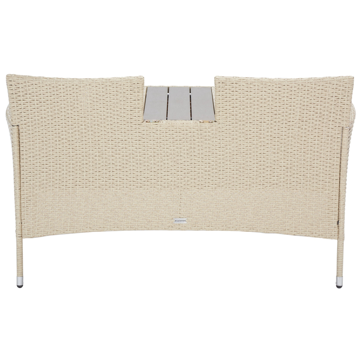 SAFAVIEH Outdoor Rielle Wicker Loveseat - 52W x 33D x 25H