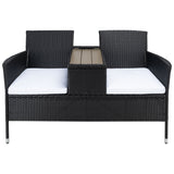 SAFAVIEH Outdoor Rielle Wicker Loveseat - 52W x 33D x 25H