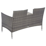 SAFAVIEH Outdoor Rielle Wicker Loveseat - 52W x 33D x 25H