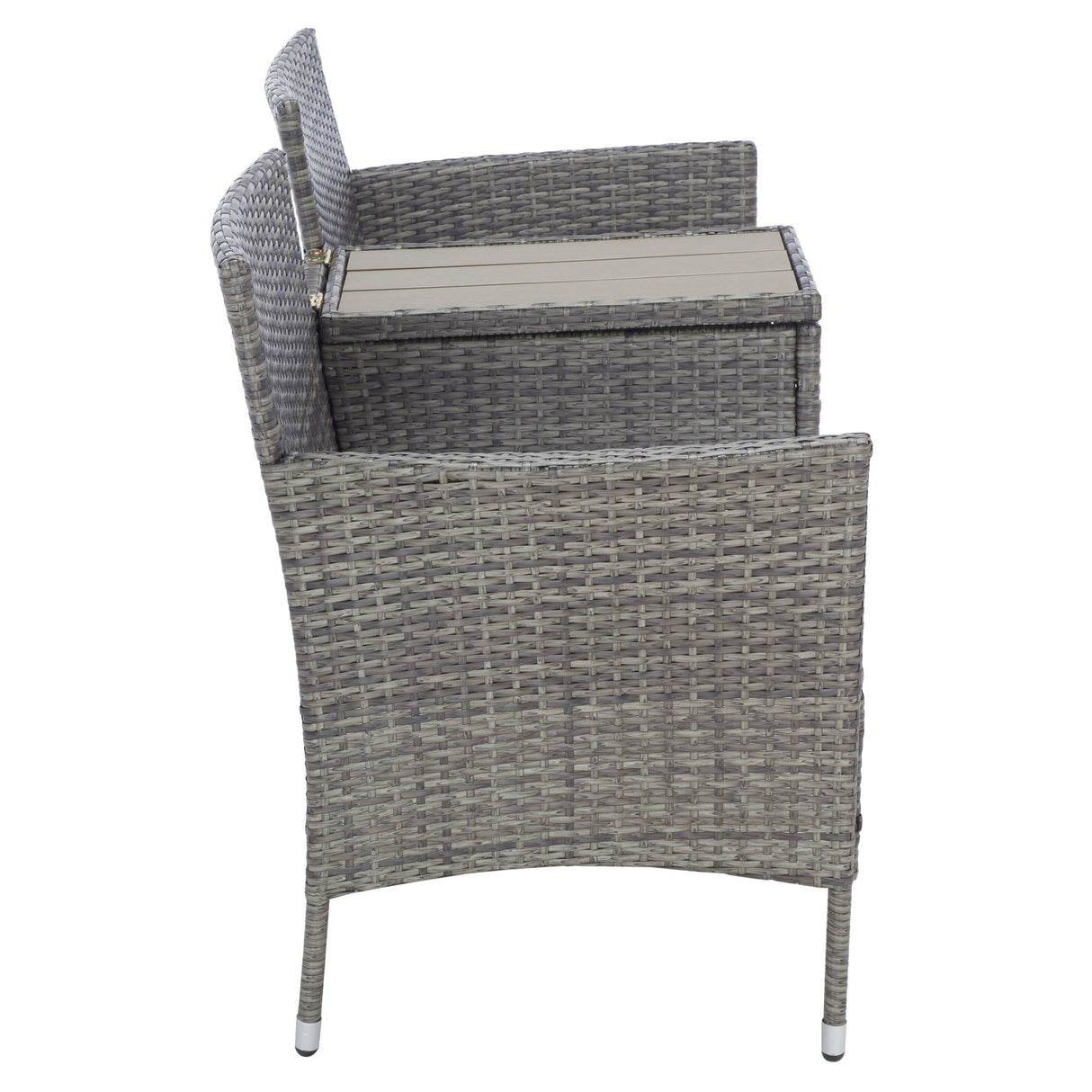 SAFAVIEH Outdoor Rielle Wicker Loveseat - 52W x 33D x 25H