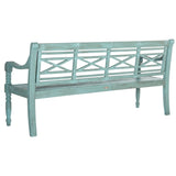 SAFAVIEH Outdoor Ruwaydah Acacia Wood Bench - 70Wx24Dx34H