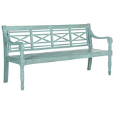 SAFAVIEH Outdoor Ruwaydah Acacia Wood Bench - 70Wx24Dx34H