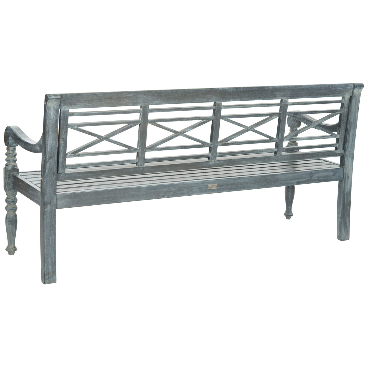 SAFAVIEH Outdoor Ruwaydah Acacia Wood Bench - 70Wx24Dx34H