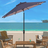 SAFAVIEH Outdoor Serin 11-Foot Round Crank Umbrella