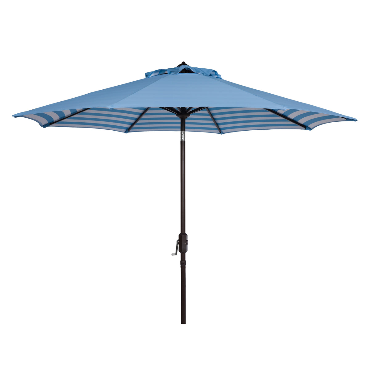 SAFAVIEH Outdoor Serin 11-Foot Round Crank Umbrella