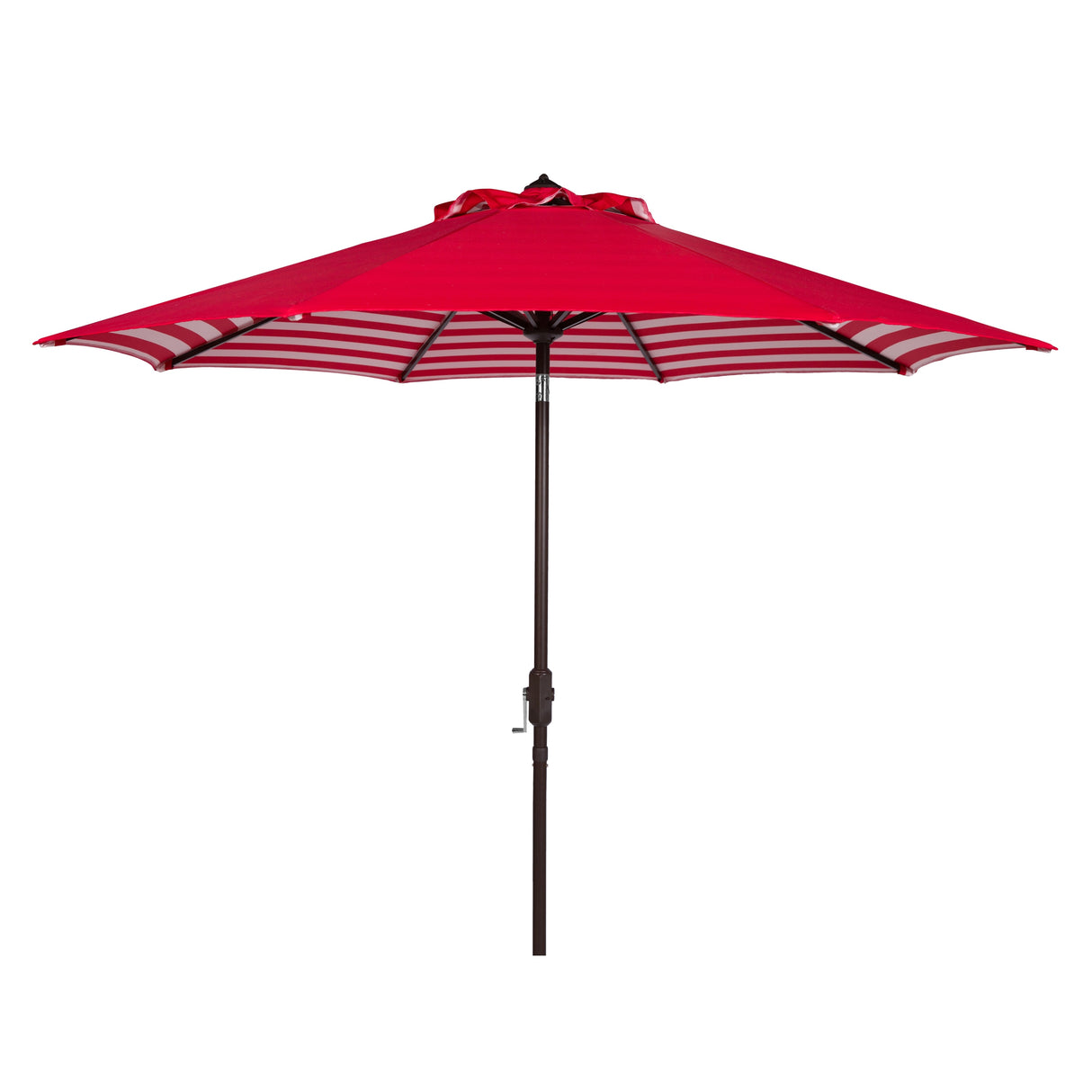 SAFAVIEH Outdoor Serin 11-Foot Round Crank Umbrella