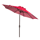 SAFAVIEH Outdoor Serin 11-Foot Round Crank Umbrella