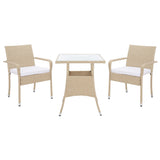 SAFAVIEH Outdoor Sheva 3-Piece Bistro Set - 24Wx24Dx33H