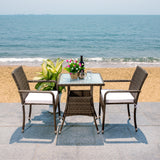 SAFAVIEH Outdoor Sheva 3-Piece Bistro Set - 24Wx24Dx33H