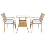 SAFAVIEH Outdoor Sheva 3-Piece Bistro Set - 24Wx24Dx33H