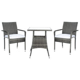 SAFAVIEH Outdoor Sheva 3-Piece Bistro Set - 24Wx24Dx33H