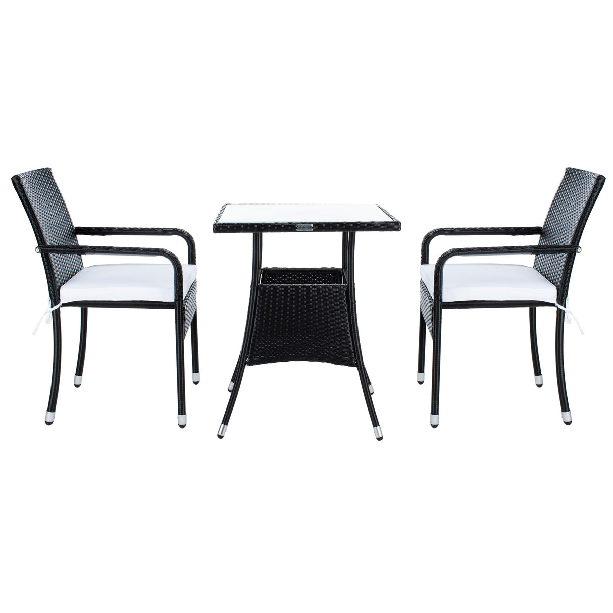 SAFAVIEH Outdoor Sheva 3-Piece Bistro Set - 24Wx24Dx33H