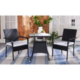 SAFAVIEH Outdoor Sheva 3-Piece Bistro Set - 24Wx24Dx33H