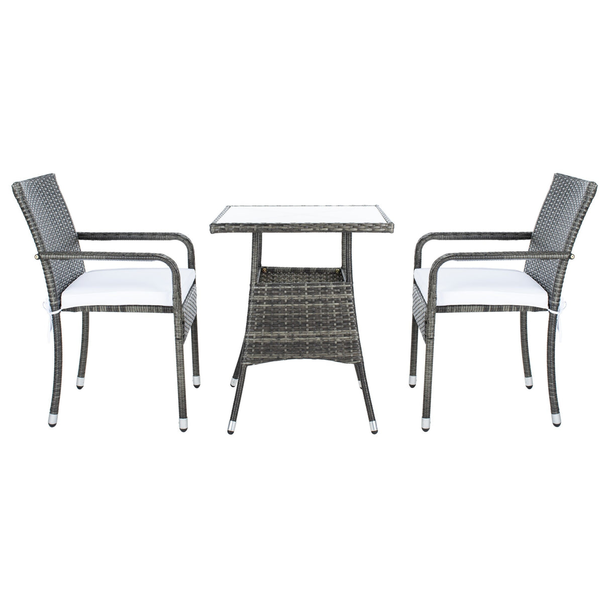 SAFAVIEH Outdoor Sheva 3-Piece Bistro Set - 24Wx24Dx33H