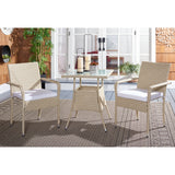 SAFAVIEH Outdoor Sheva 3-Piece Bistro Set - 24Wx24Dx33H