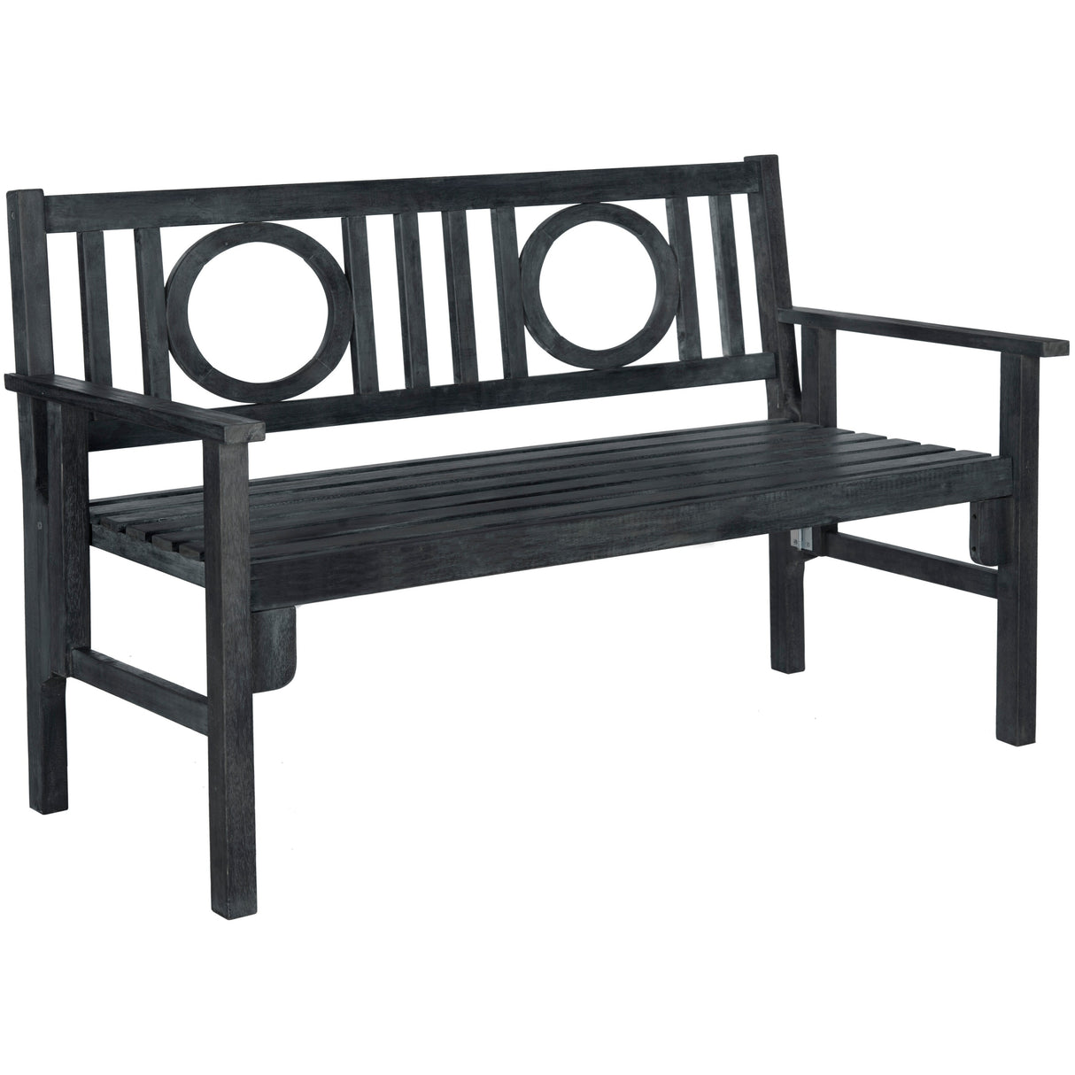 SAFAVIEH Outdoor Shprinza Acacia Wood Folding Bench - 48Wx24Dx35H