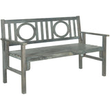 SAFAVIEH Outdoor Shprinza Acacia Wood Folding Bench - 48Wx24Dx35H