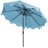 SAFAVIEH Outdoor Shuri 11Ft Round Market Umbrella