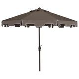 SAFAVIEH Outdoor Shuri 11Ft Round Market Umbrella