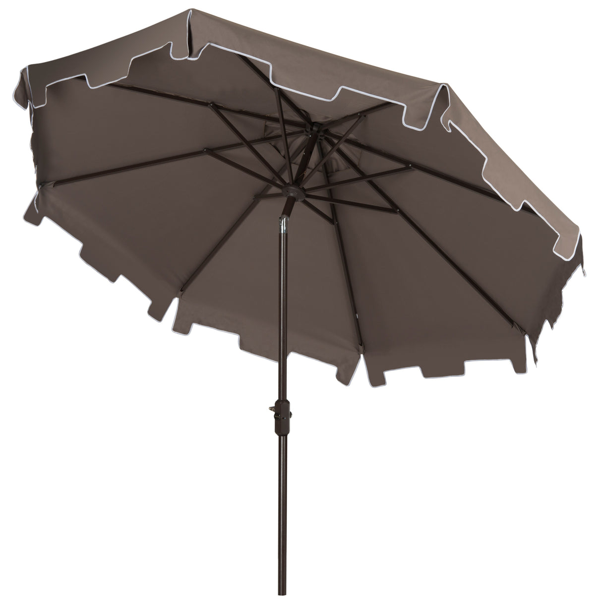 SAFAVIEH Outdoor Shuri 11Ft Round Market Umbrella