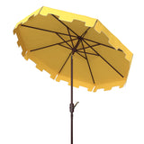 SAFAVIEH Outdoor Shuri 11Ft Round Market Umbrella