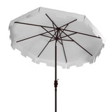 SAFAVIEH Outdoor Shuri 11Ft Round Market Umbrella