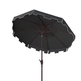 SAFAVIEH Outdoor Shuri 11Ft Round Market Umbrella