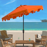 SAFAVIEH Outdoor Shuri 11Ft Round Market Umbrella