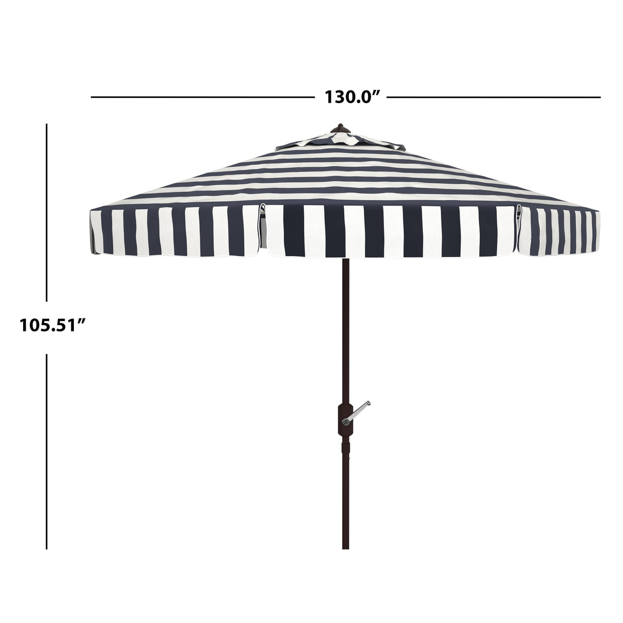 SAFAVIEH Outdoor Sidse Fashion Line 11Ft Round Umbrella