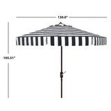 SAFAVIEH Outdoor Sidse Fashion Line 11Ft Round Umbrella