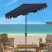 SAFAVIEH Outdoor Siena 7.5 Ft Square Market Umbrella, Base Not Included