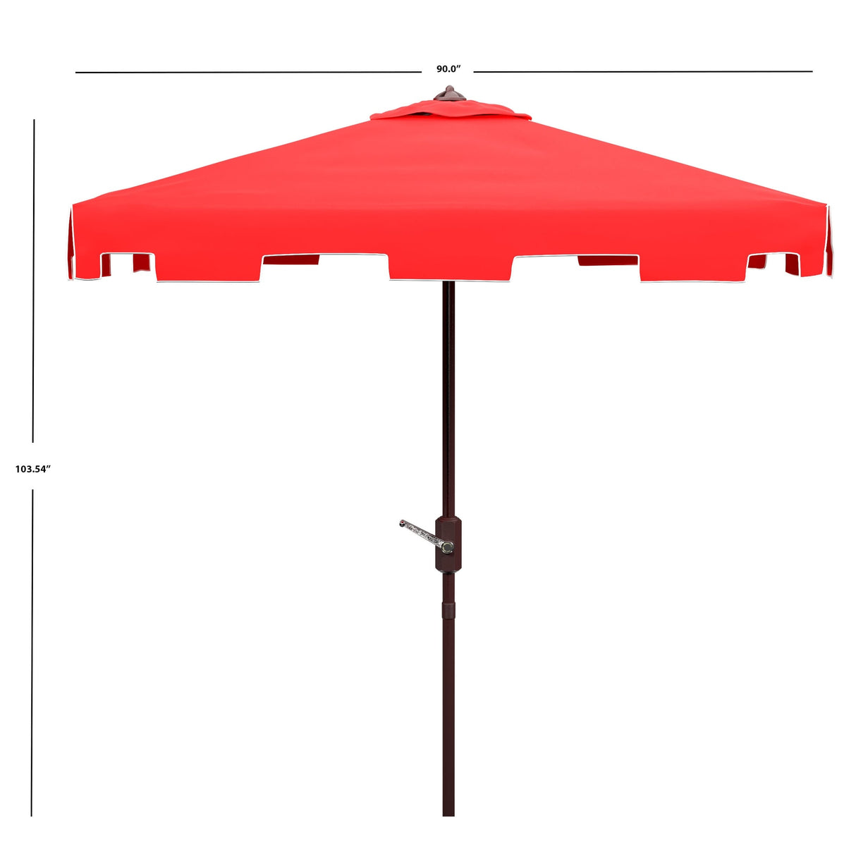 SAFAVIEH Outdoor Siena 7.5 Ft Square Market Umbrella, Base Not Included