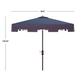 SAFAVIEH Outdoor Siena 7.5 Ft Square Market Umbrella, Base Not Included