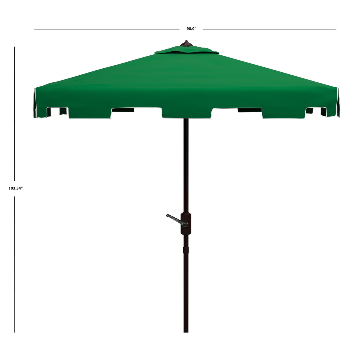 SAFAVIEH Outdoor Siena 7.5 Ft Square Market Umbrella, Base Not Included