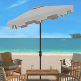 SAFAVIEH Outdoor Siena 7.5 Ft Square Market Umbrella, Base Not Included