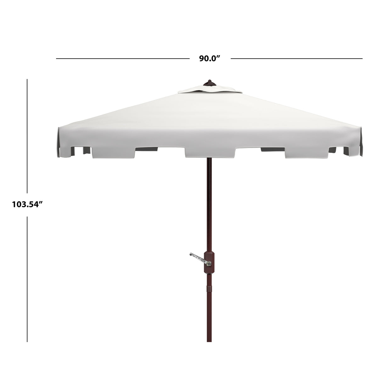 SAFAVIEH Outdoor Siena 7.5 Ft Square Market Umbrella, Base Not Included