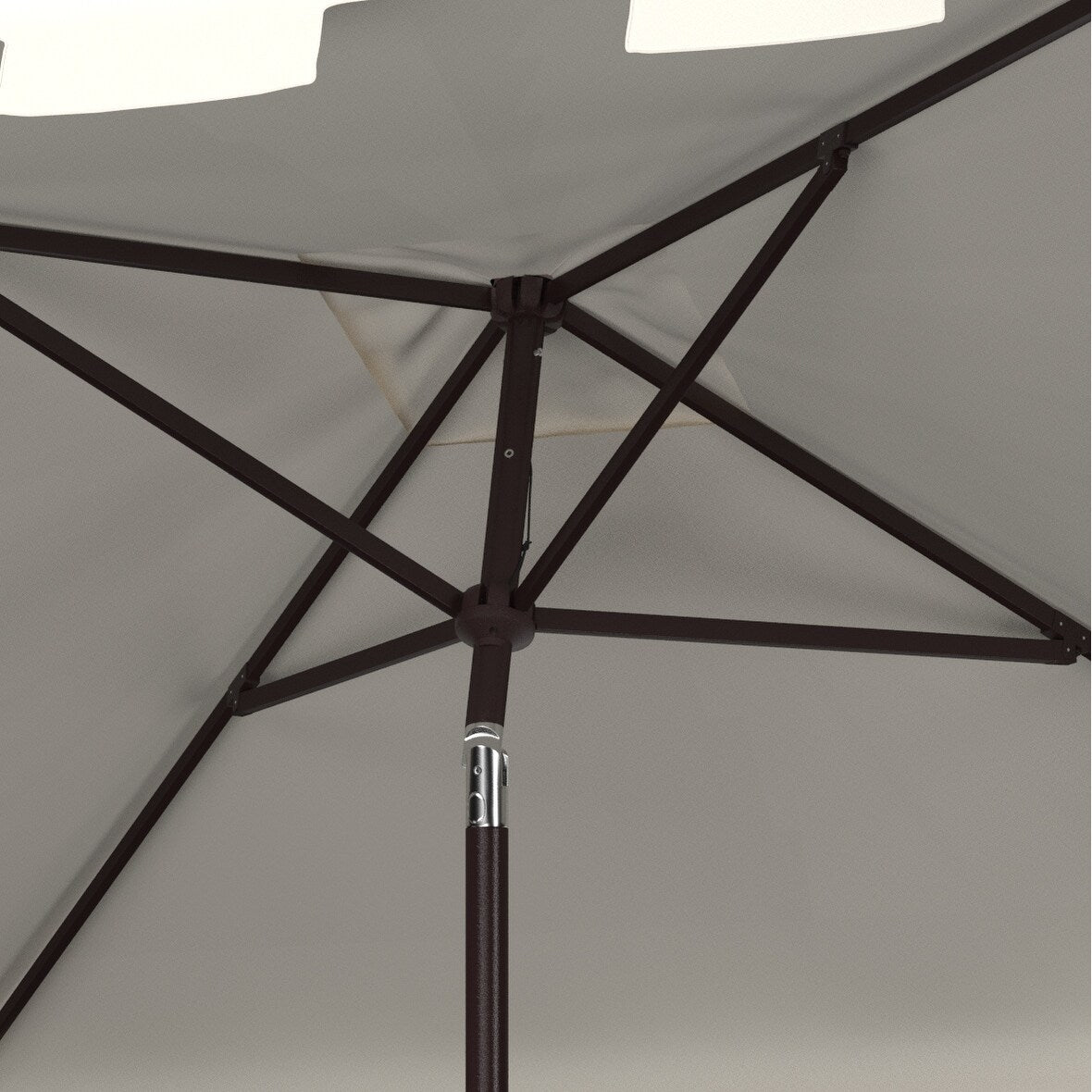 SAFAVIEH Outdoor Siena 7.5 Ft Square Market Umbrella, Base Not Included