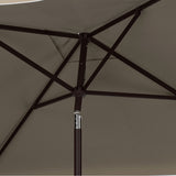 SAFAVIEH Outdoor Siena 7.5 Ft Square Market Umbrella, Base Not Included