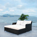 SAFAVIEH Outdoor Taniyah Wicker Daybed with Pillow & Cushions - 53W x 28D x 62H