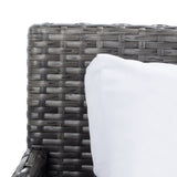 SAFAVIEH Outdoor Taniyah Wicker Daybed with Pillow & Cushions - 53W x 28D x 62H