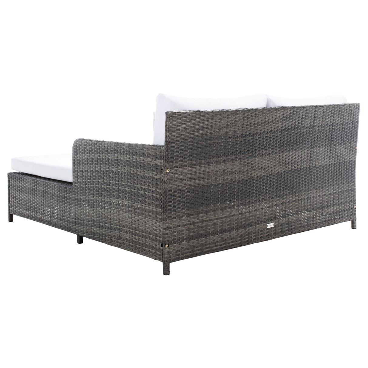 SAFAVIEH Outdoor Taniyah Wicker Daybed with Pillow & Cushions - 53W x 28D x 62H